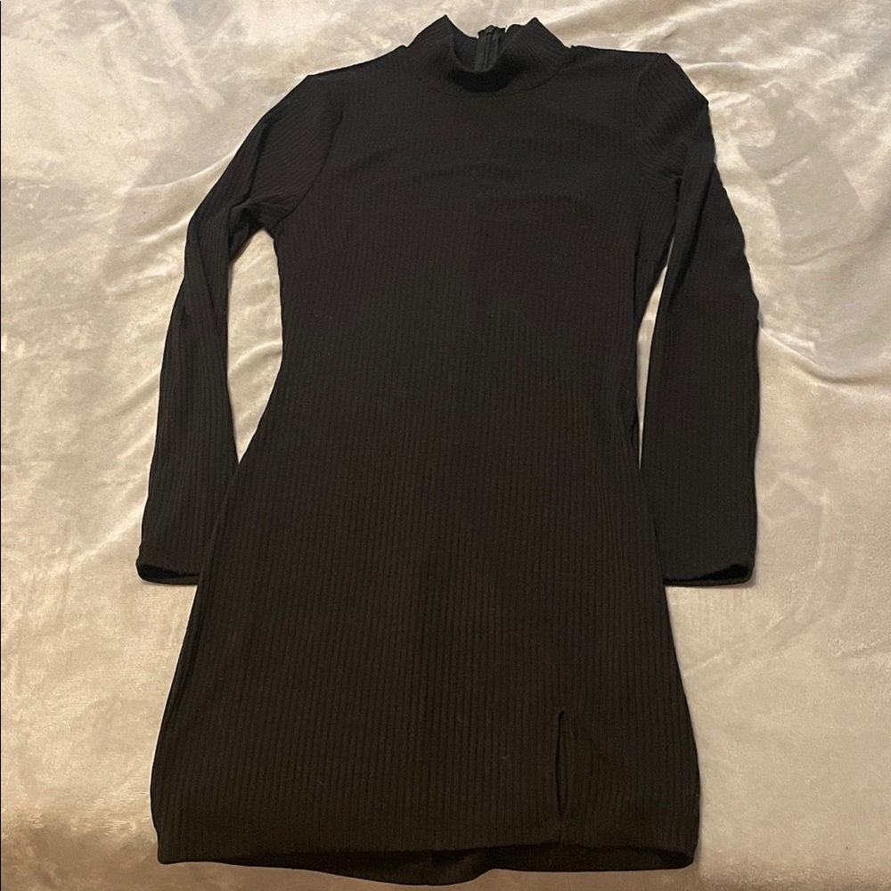 Sexy Mock Turtleneck Mini dress